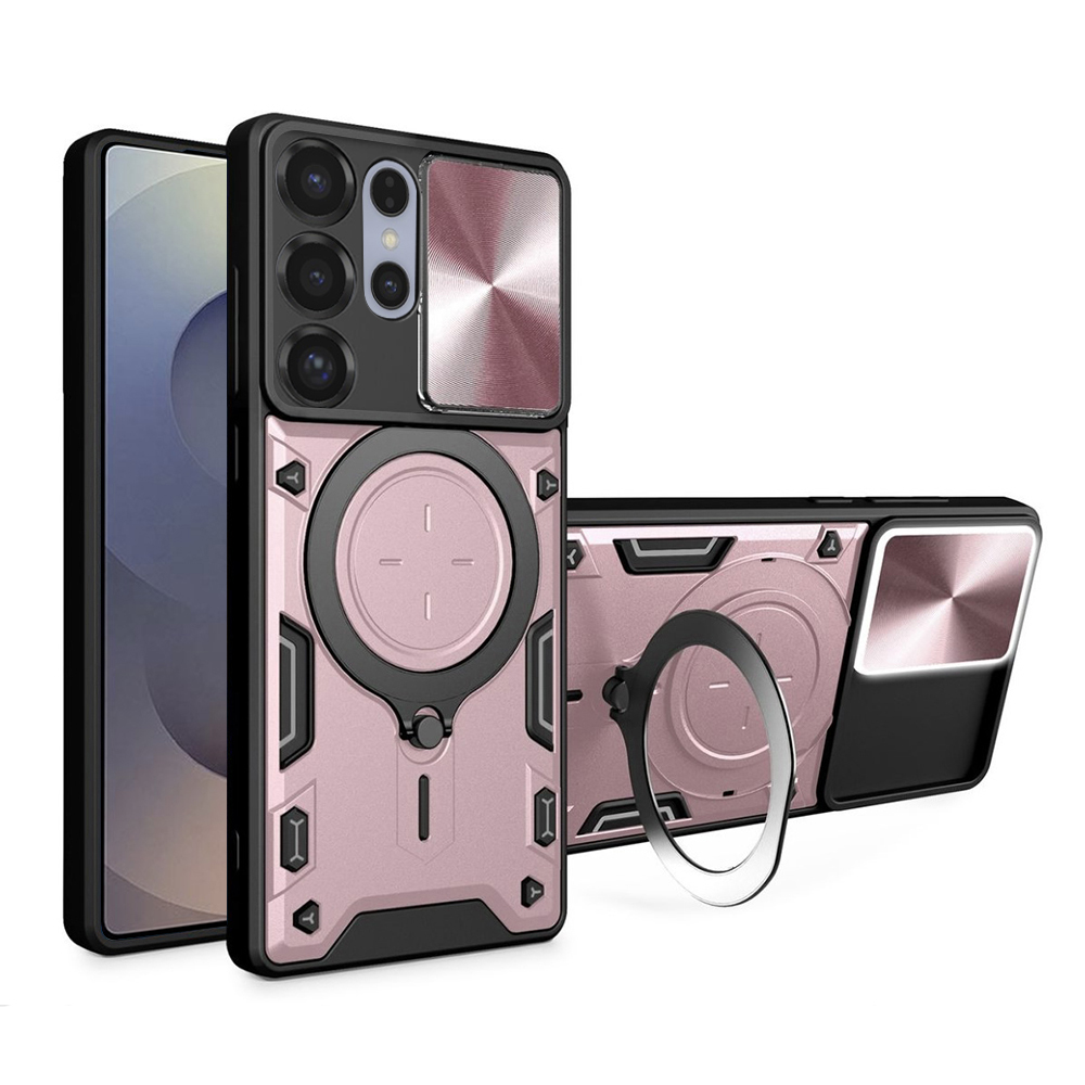 Levně Pouzdro Techsuit CamGuard Pro pro Samsung Galaxy S25 Ultra růžově zlatá