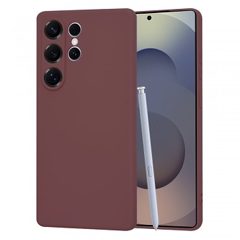 Techsuit SoftFlex pro Samsung Galaxy S25 Ultra švestkově červená