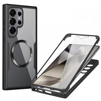 Techsuit ColorVerse 360 MagSafe Series + Ochranné sklo Samsung Galaxy S25 Ultra černá