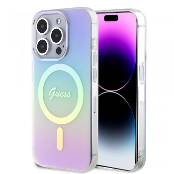 Guess IML Iridescent MagSafe GUHMP15LHITSU iPhone 15 Pro fialová