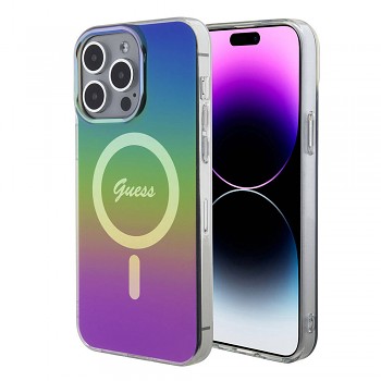 Guess IML Iridescent MagSafe GUHMP15LHITSK iPhone 15 Pro duhová
