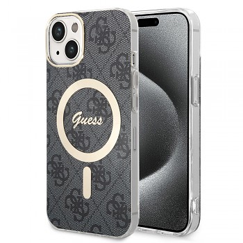 Guess IML 4G MagSafe GUHMP15MH4STK iPhone 15 Plus Černá