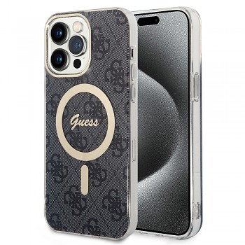 Guess IML 4G MagSafe GUHMP15LH4STK iPhone 15 Pro černý