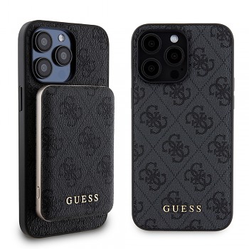Guess Hardcase Powerbank MagSafe iPhone 15 Pro Max černá