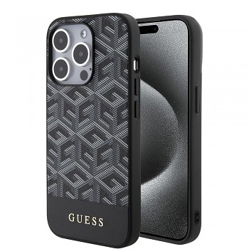 Guess GCube Stripes MagSafe GUHMP15LHGCFSEK iPhone 15 Pro černá