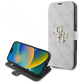 Guess Book 4G pouzdro iPhone 16 Plus růžové