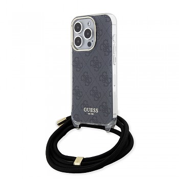 Guess Crossbody Cord 4G Print GUHCP15LHC4SEK iPhone 15 Pro černá