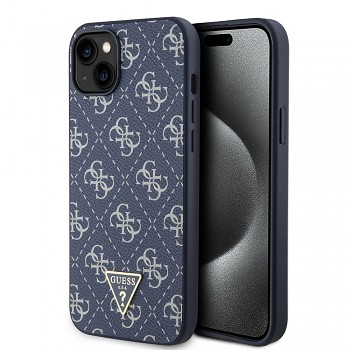 Guess Hardcase 4G Triangle Metal Logo iPhone 15 Plus modrá