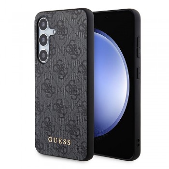 Guess Hardcase 4G Metal Gold Logo Samsung Galaxy S24 Černý