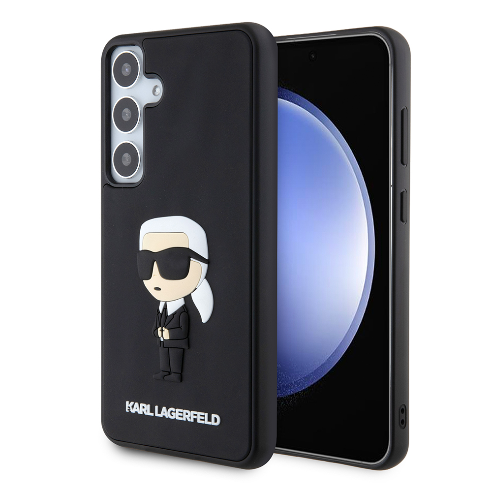Levně Karl Lagerfeld 3D Design Samsung Galaxy S24 Plus Rubber Ikonik růžová