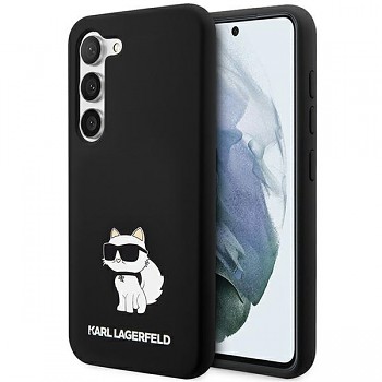 Karl Lagerfeld Silicone pouzdro Samsung Galaxy S24 Choupette černé