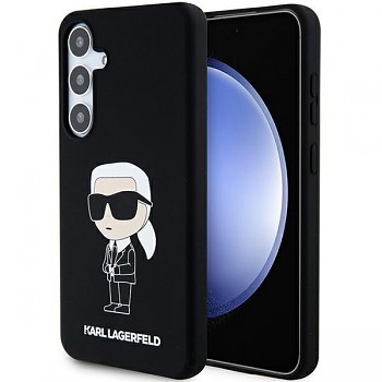 Karl Lagerfeld Silicone pouzdro Samsung Galaxy S24 Ikonik černé