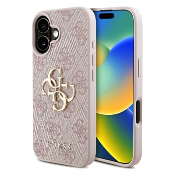 Guess Hardcase 4G Big Logo GUHCP16S4GMGPI iPhone 16 růžová