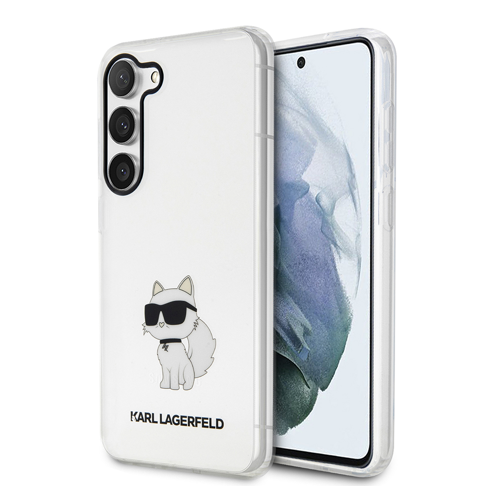 Levně Karl Lagerfeld Hardcase Transparent Samsung Galaxy S23 Ikonik Choupette