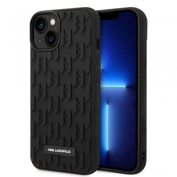 Karl Lagerfeld 3D Design iPhone 14 Plus Monogram růžový
