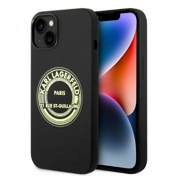 Karl Lagerfeld Silicone pouzdro iPhone 14 Plus černé RSG