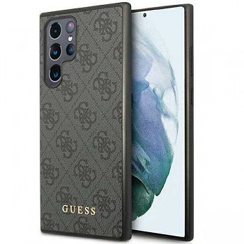 Guess Hardcase 4G Metal Gold Logo Samsung Galaxy S24 Ultra černá