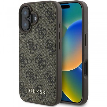 Guess Hardcase 4G Classic GUHCP16SG4GFBR iPhone 16 hnědý