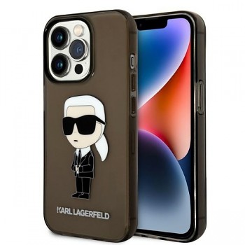 Karl Lagerfeld Hardcase iPhone 14 Pro Max Ikonik Karl Lagerfeld černá