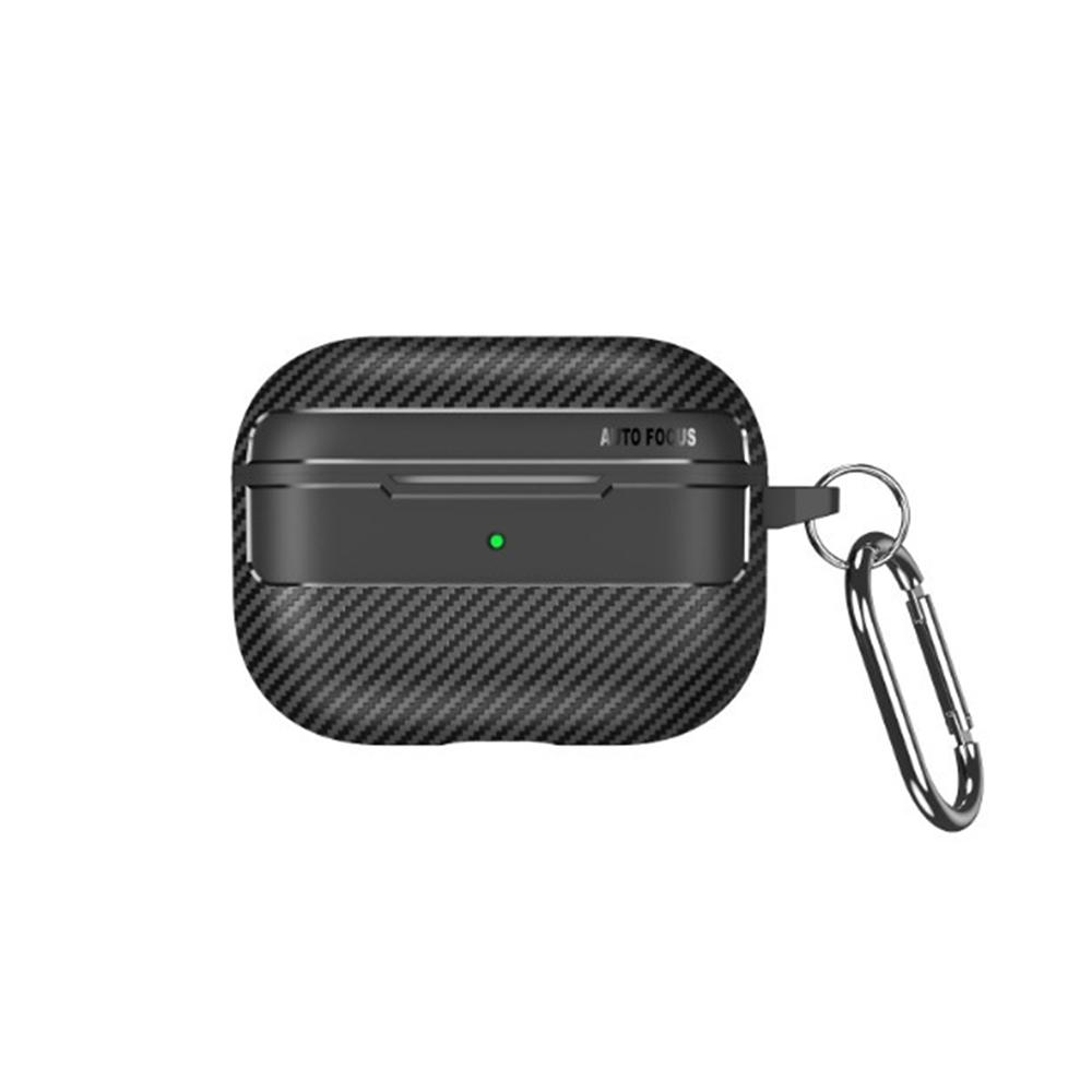 Levně Techsuit CarbonFiber pro AirPods 4 černá