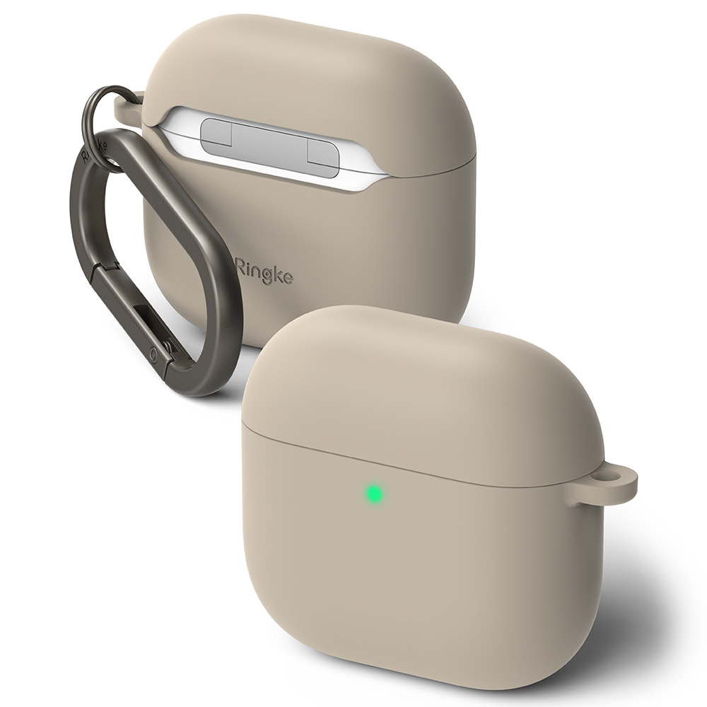 Levně Ringke silikonové pouzdro pro Apple AirPods 4 kamenná