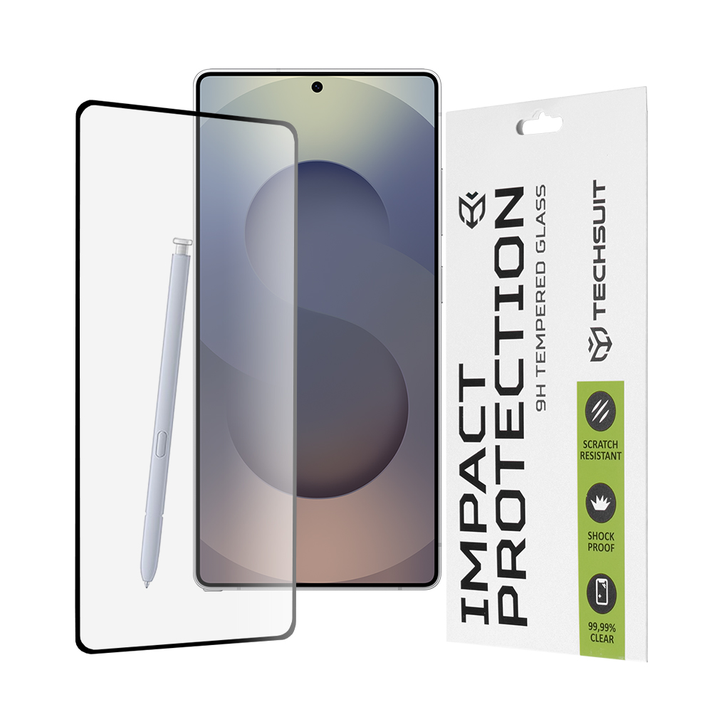 Levně Ochranné sklo Techsuit 111D pro Samsung Galaxy S25 Ultra černé
