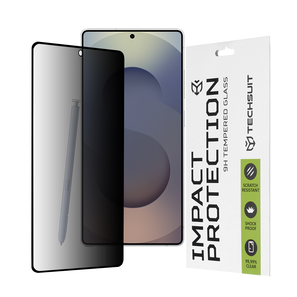 Levně Ochranné sklo Techsuit 111D Privacy Full Glue pro Samsung Galaxy S25 Ultra černé