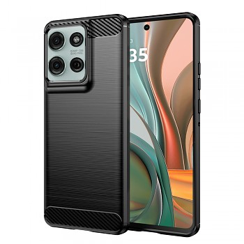 Pouzdro Techsuit Carbon Silicone pro Motorola Moto G75 černé