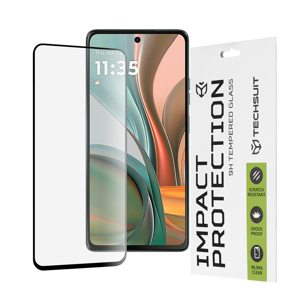 Levně Ochranné sklo Techsuit 111D pro Motorola Moto G75 černé