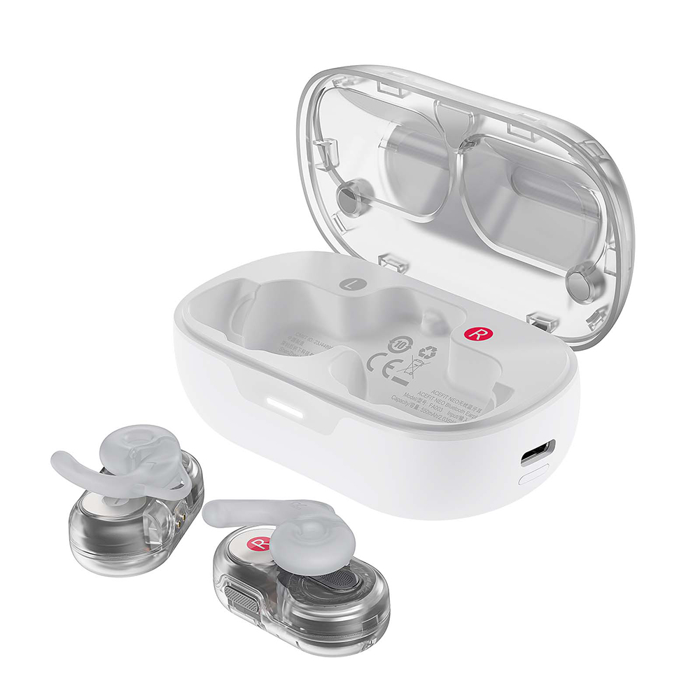 Levně Acefast Wireless Earbuds Acefit Neo FA003 USB-C IPX4 Bluetooth 5.3 bílá