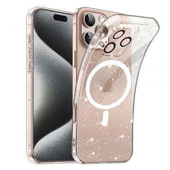 Techsuit SparkleSkin MagSafe Series pro iPhone 16 Pro průhledný