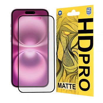 Lito HD Pro Matte pro iPhone 16 Plus černá