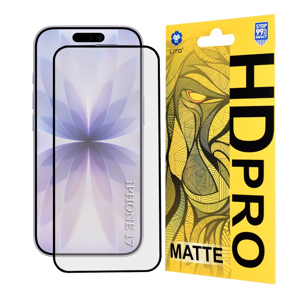 Levně Lito HD Pro Matte pro iPhone 17 iPhone 16 Pro černá