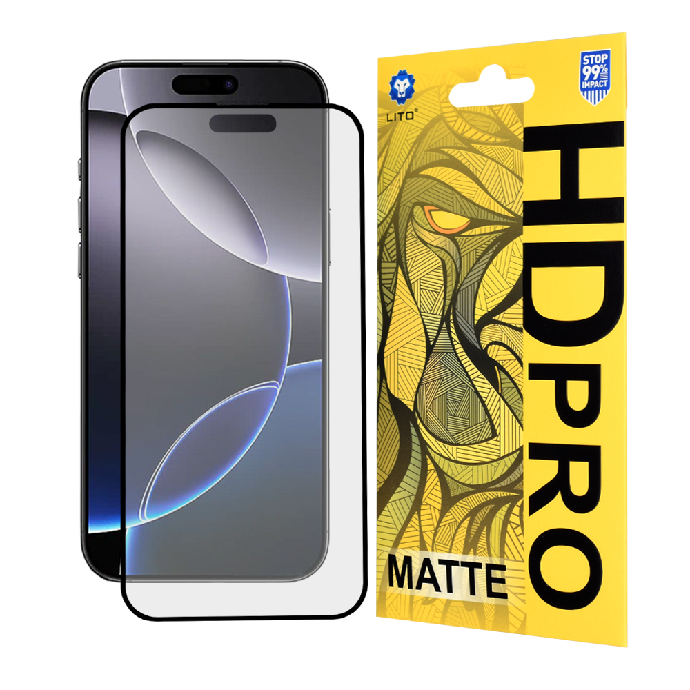 Levně Lito HD Pro Matte pro iPhone 16 Pro Max černá