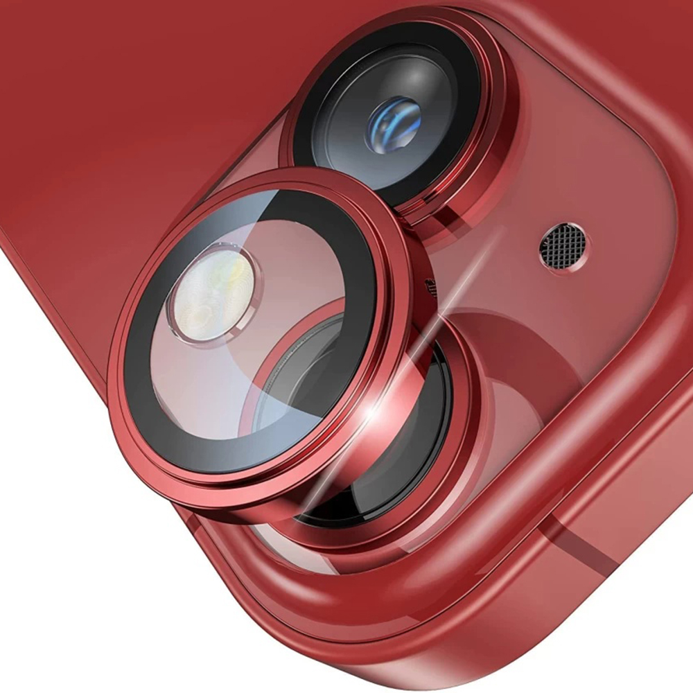 Levně Ochranné sklo na fotoaparát Lito S+ iPhone 14 iPhone 14 Plus červená