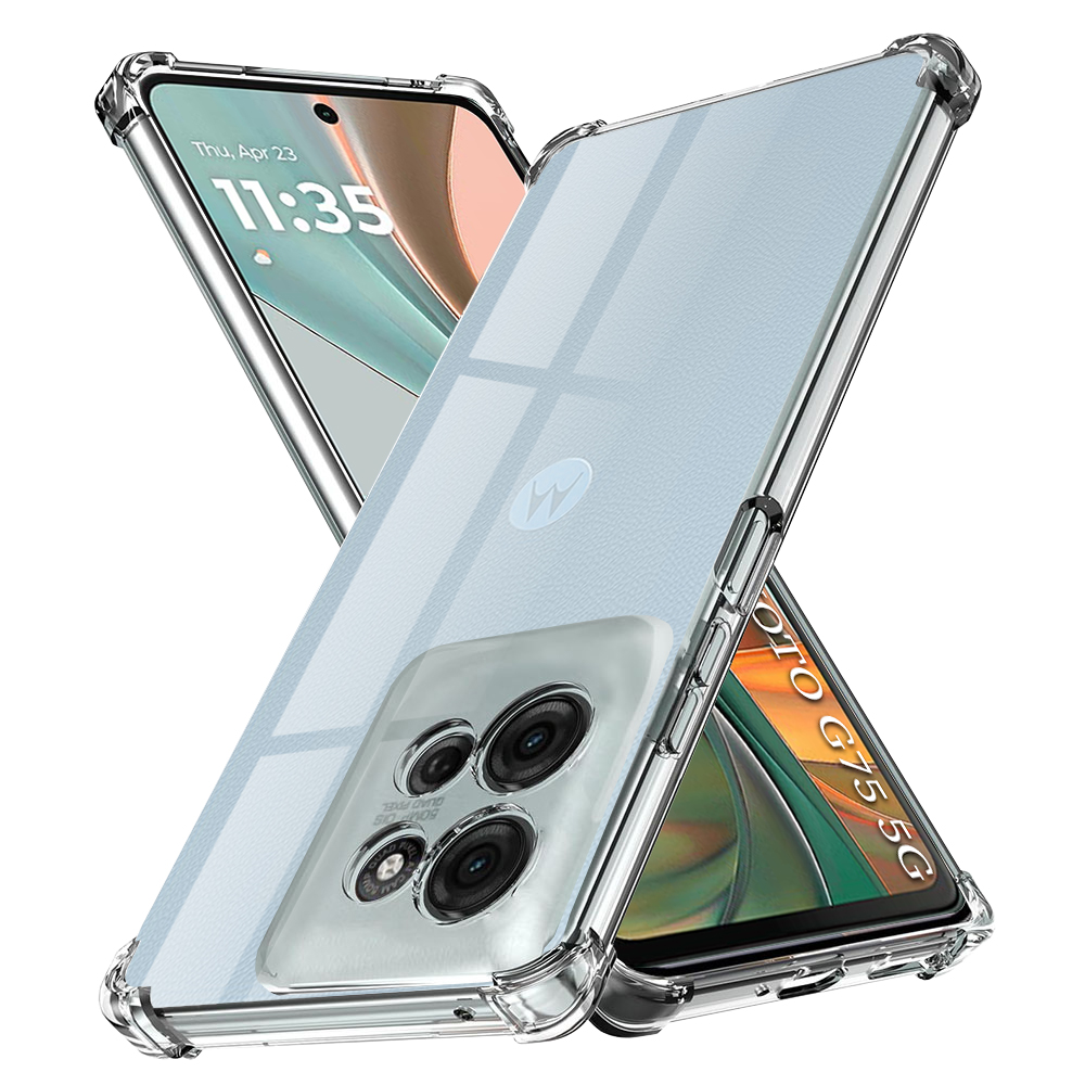 Levně Techsuit Shockproof silikonový obal Motorola Moto G75 průhledný