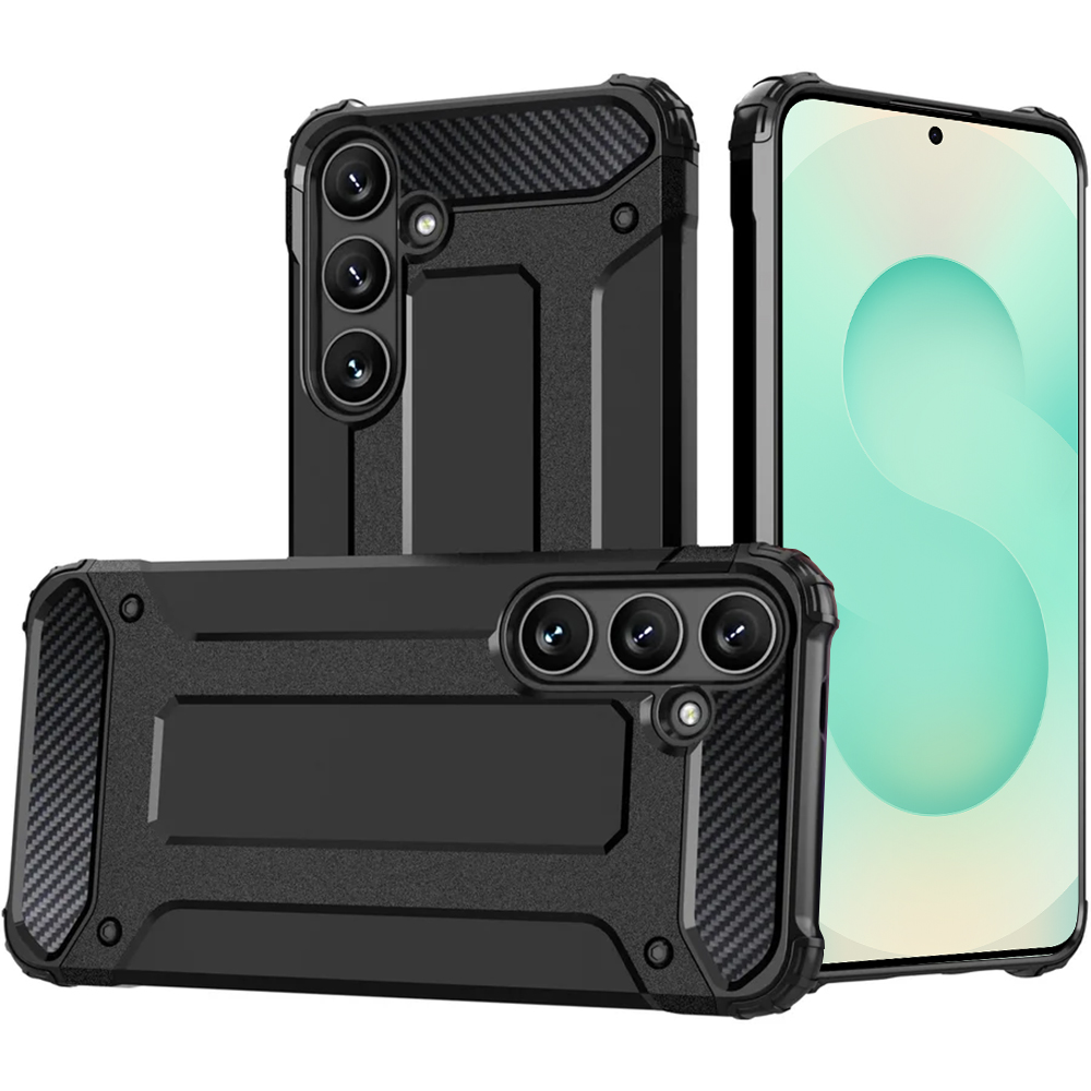 Levně Hybridní pouzdro Techsuit Samsung Galaxy S25 černé