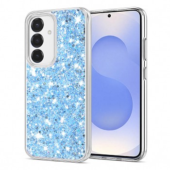 Techsuit Sparkly Glitter pro Samsung Galaxy S25 modrý