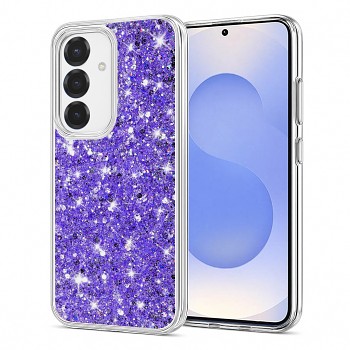Techsuit Sparkly Glitter pro Samsung Galaxy S25 fialová