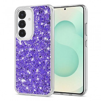 Techsuit Sparkly Glitter pro Samsung Galaxy S25 Plus fialová