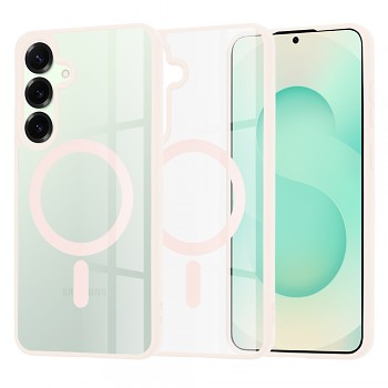 Techsuit MagSafe Pro pro Samsung Galaxy S25 Plus v růžové barvě