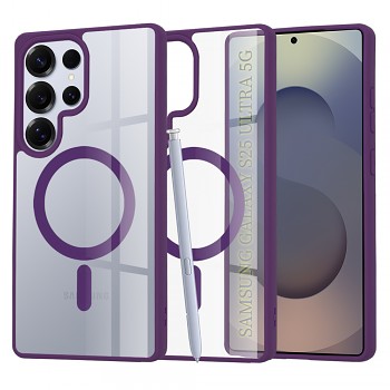 Techsuit MagSafe Pro pro Samsung Galaxy S25 Ultra fialová