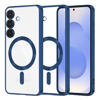 Techsuit Luxury Crystal MagSafe pro Samsung Galaxy S25 v tmavě modré