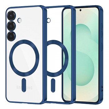 Techsuit Luxury Crystal MagSafe pro Samsung Galaxy S25 Plus tmavě modrá