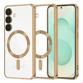 Techsuit Luxury Crystal MagSafe pro Samsung Galaxy S25 Plus zlatý