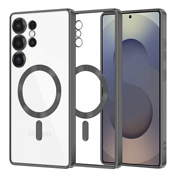 Techsuit Luxury Crystal MagSafe pro Samsung Galaxy S25 Ultra černá