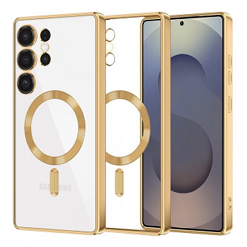 Techsuit Luxury Crystal MagSafe pro Samsung Galaxy S25 Ultra zlatá