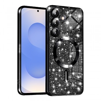 Techsuit Luxury Glitter MagSafe pro Samsung Galaxy S25 černý