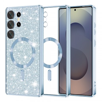 Techsuit Luxury Glitter MagSafe pro Samsung Galaxy S25 Ultra světle modrá