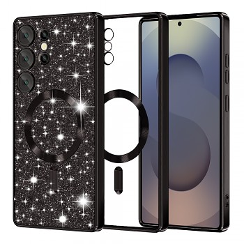 Techsuit Luxury Glitter MagSafe pro Samsung Galaxy S25 Ultra černý